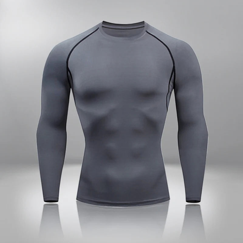 Gym Tight Training Clothing Workout Jogging Sports Set Fitness Men's Compression Thermal Underwear Top Trousers Sportswear
