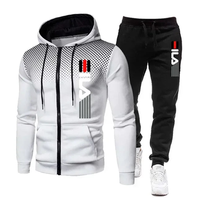 New explosive fashion trend sports suit men's hoodie fitness gym clothing men's running suit sportswear jogging