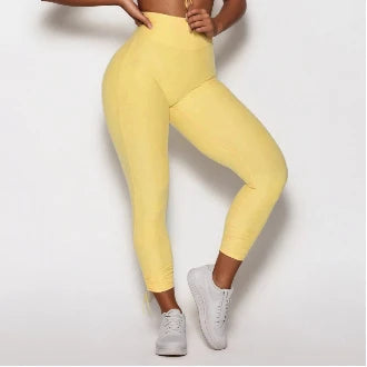 Women Workout Clothing Gym Wear Crop Top Sports Bras V-back Yoga Pants Training Tights