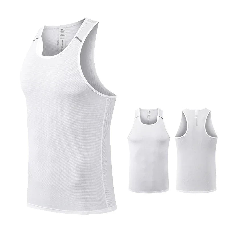 Men Sportswear Man Gym Fitness Vest Male Sportwear Sleeveless T-shirt Athletics Running Clothing Hiking Vests Men's Tracksuit