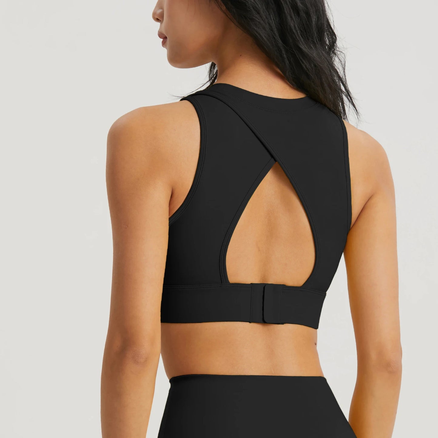 Sports Top Fitness Yoga Bra Gym Sport Bra Women Semi-fixed Cup Women Clothing Hollow Back Sports Underwear Tights Workout Top