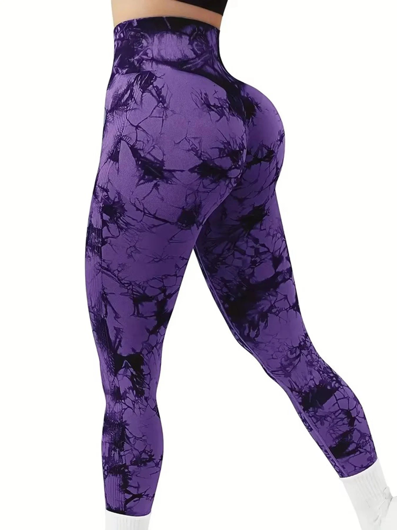 Tie Dye Gym Yoga Pants Fitness Workout Sportswear Clothing For Women High Waist Scrunch Butt Liftting Sports Leggings