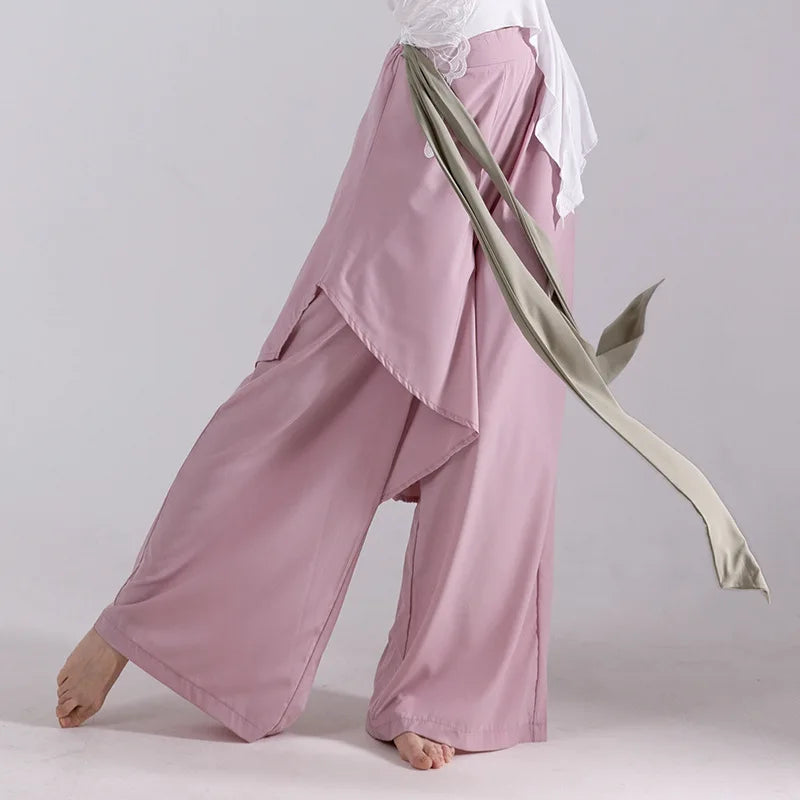 Modern Dance Dance Practice Clothing Long Sleeve Tops Body Training Clothing Classical Dance Dance Women's Loose Wide Leg Pants