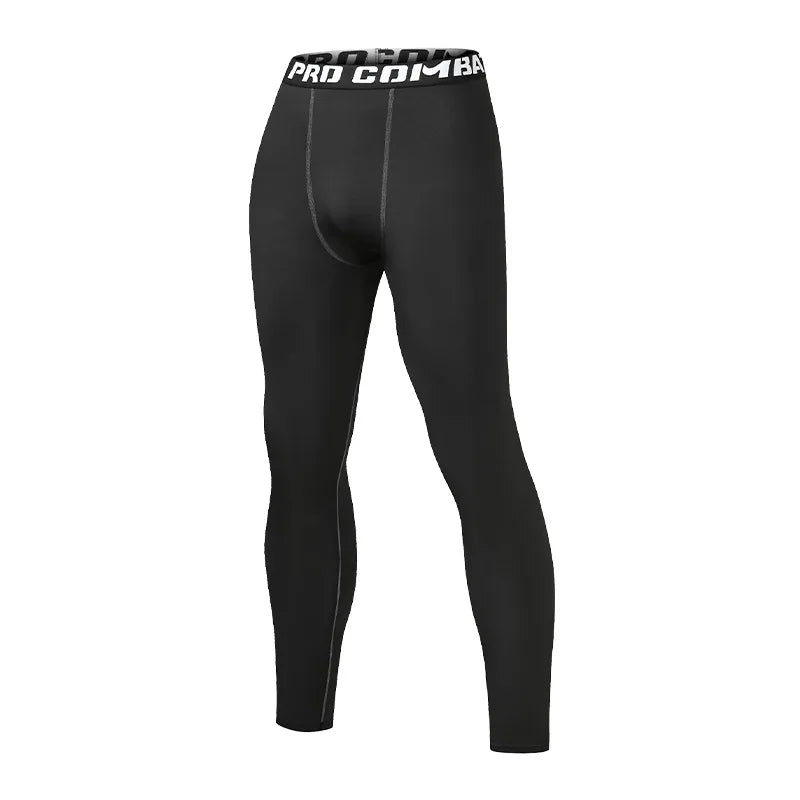 Men Gym Sportswear Muscle Bodybuilding Compression Pants Running Sports Long Pants Jogging Fitness Male Elastic Tights Trousers