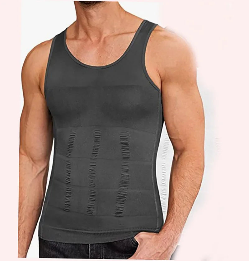 Men's Shapewear vest undershirt seamless waist body men's top vest corset Gym clothes