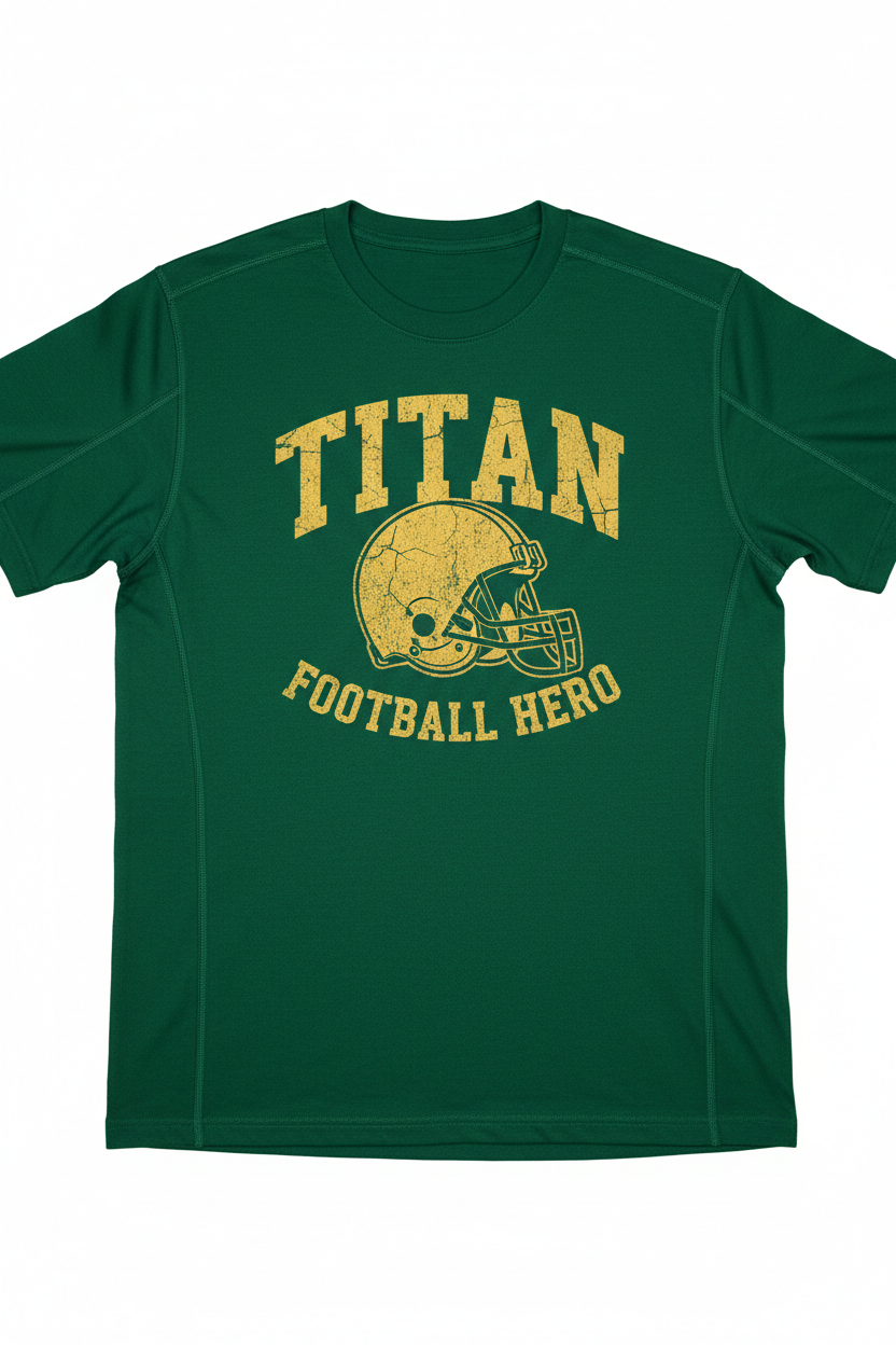 1940s Football Hero Tee - Gridiron Green