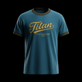 1940s Swimming Team Tee - Ocean Blue