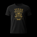1940s Wrestling Champion Tee - Warrior Black