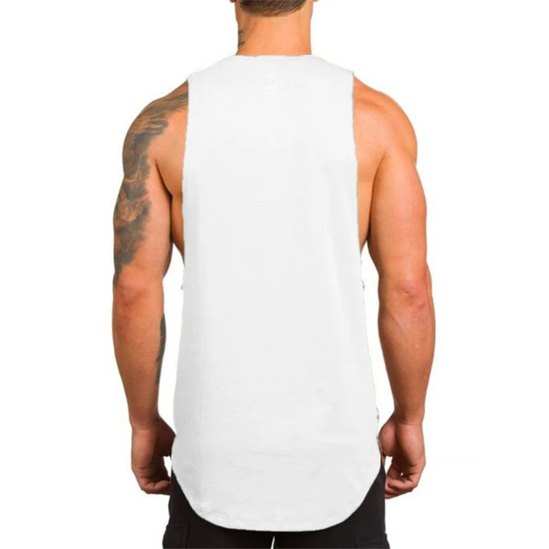 Gym Clothing Men Bodybuilding Vest Fitness Stringer Tank Top Sportswear Undershirt Muscle Guys Workout Singlets