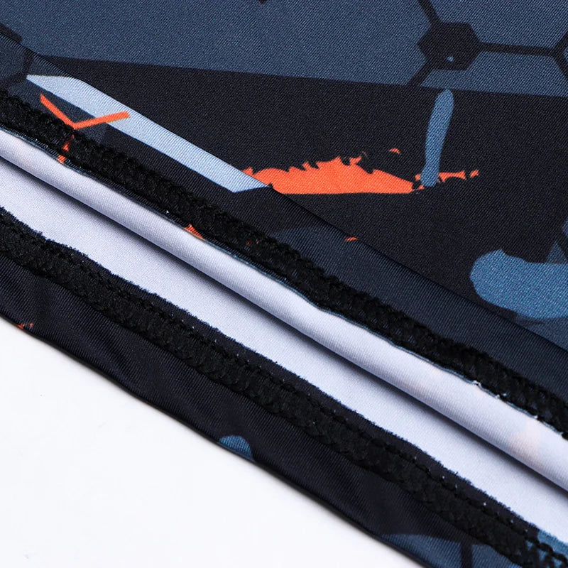 Men's Slim Compression Long Sleeve T-Shirt Gym Fitness Outdoor Running Sun Protection Clothing Breathable Quick-Drying Top