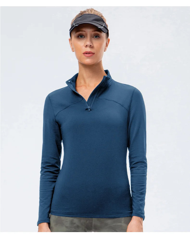 Autumn And Winter Women's Warm Clothing Yoga Self-Cultivation Two-Piece Suit Plus Velvet Sportswear Sports Fitness Sportswear