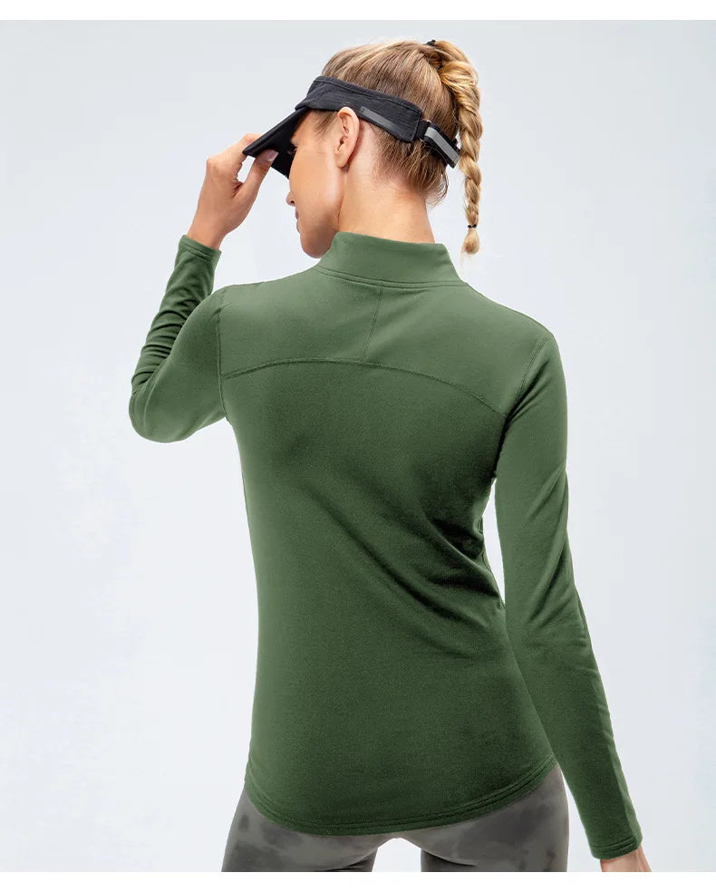 Autumn And Winter Women's Warm Clothing Yoga Self-Cultivation Two-Piece Suit Plus Velvet Sportswear Sports Fitness Sportswear