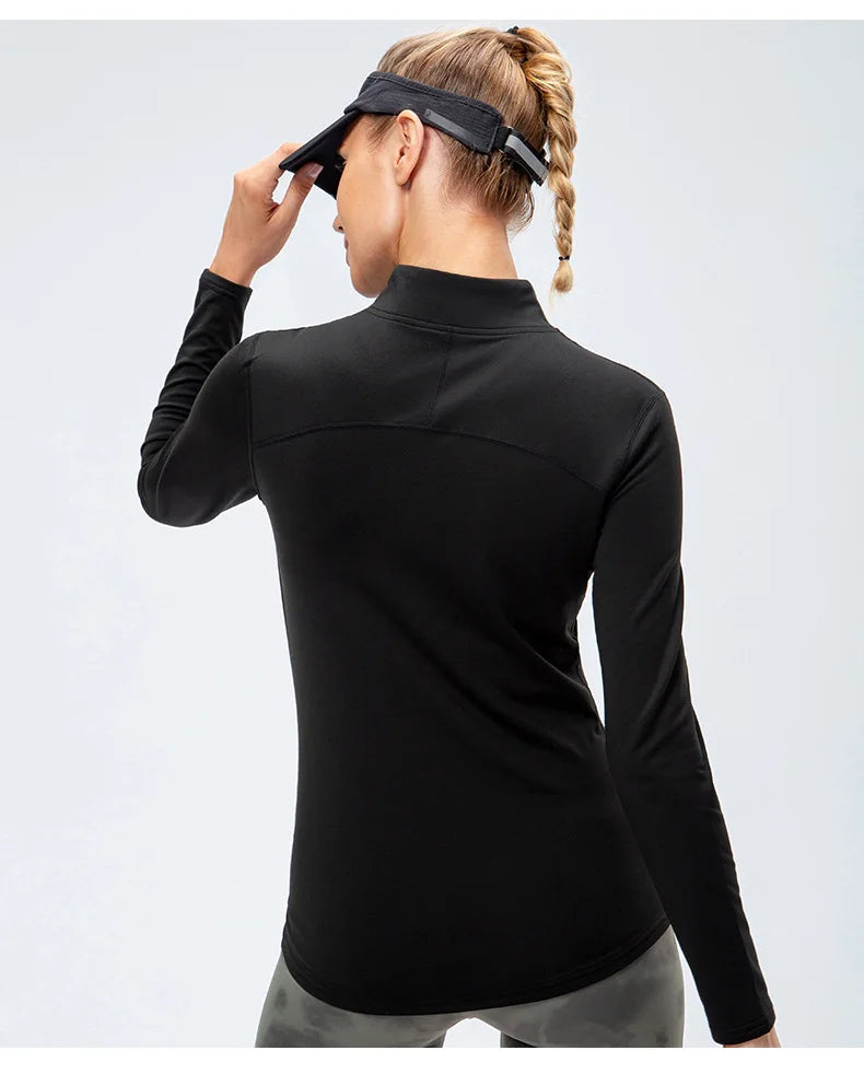 Autumn And Winter Women's Warm Clothing Yoga Self-Cultivation Two-Piece Suit Plus Velvet Sportswear Sports Fitness Sportswear