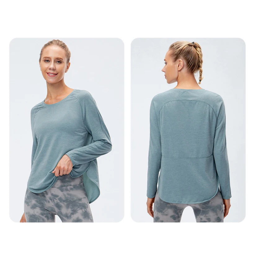 Women Gym Sports Top Women Training Fitness t Shirt Gym Clothes Winter Long Sleeve Yoga Top Seamless Running Shirt Yoga Clothing