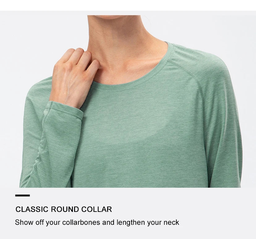 Women Gym Sports Top Women Training Fitness t Shirt Gym Clothes Winter Long Sleeve Yoga Top Seamless Running Shirt Yoga Clothing