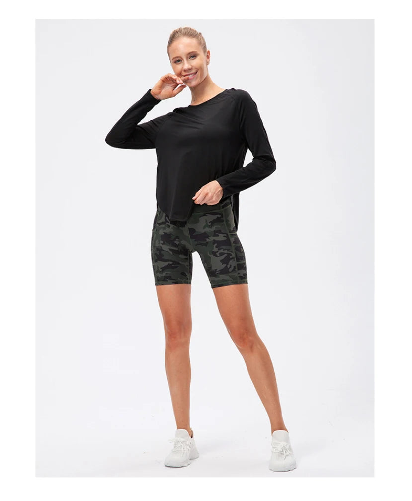 Women Gym Sports Top Women Training Fitness t Shirt Gym Clothes Winter Long Sleeve Yoga Top Seamless Running Shirt Yoga Clothing