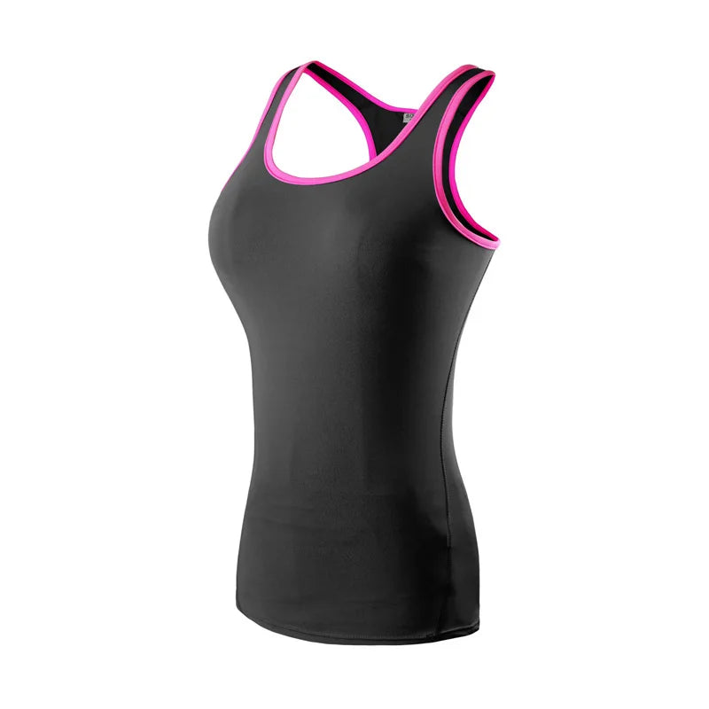 Yoga Shirt Sport Running Quick Dry Vest High elasticity Tight fitting Women GYM Clothing Fitness Bodybuilding T shirt