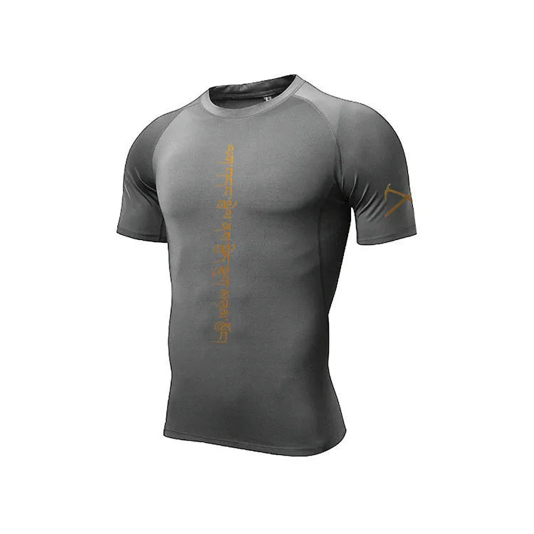 Men Tshirt Compression Fitness Tights Running Shirt Gym Blouse Yoga Sport Wear Exercise Muscle Sport Man's T-Shirt