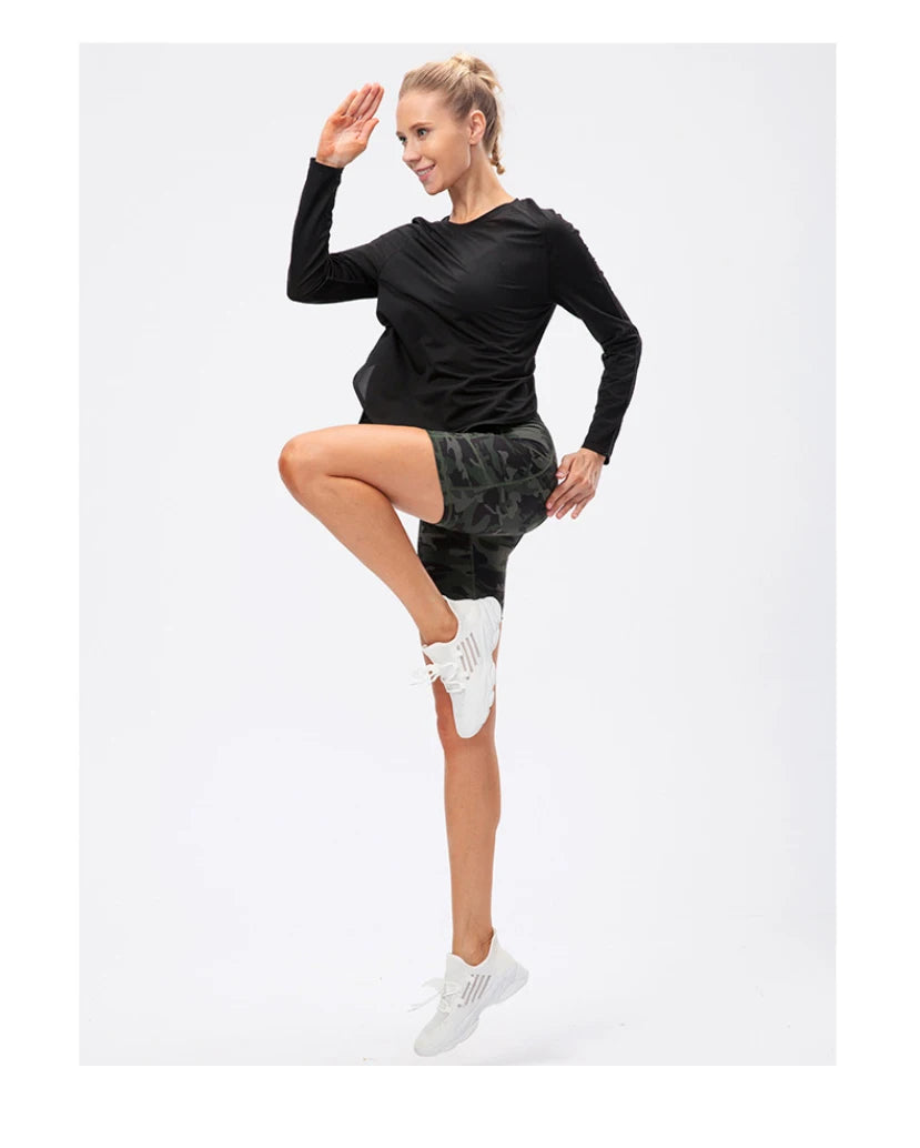 Women Gym Sports Top Women Training Fitness t Shirt Gym Clothes Winter Long Sleeve Yoga Top Seamless Running Shirt Yoga Clothing