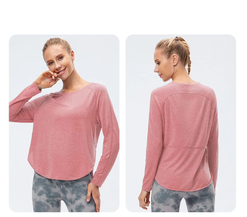 Women Gym Sports Top Women Training Fitness t Shirt Gym Clothes Winter Long Sleeve Yoga Top Seamless Running Shirt Yoga Clothing