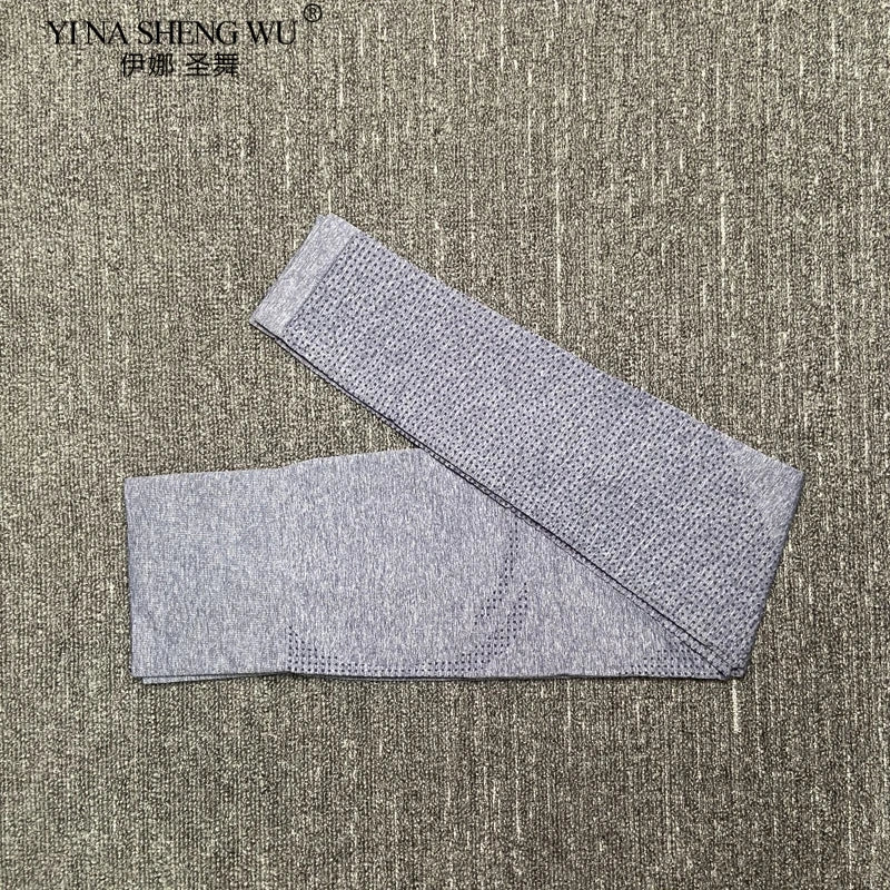 Women's Sportswear Yoga Set Gym Legging Tracksuit Long Sleeve Crop Top Sexy High Waist Seamless Leggings for Fitness Sports Suit