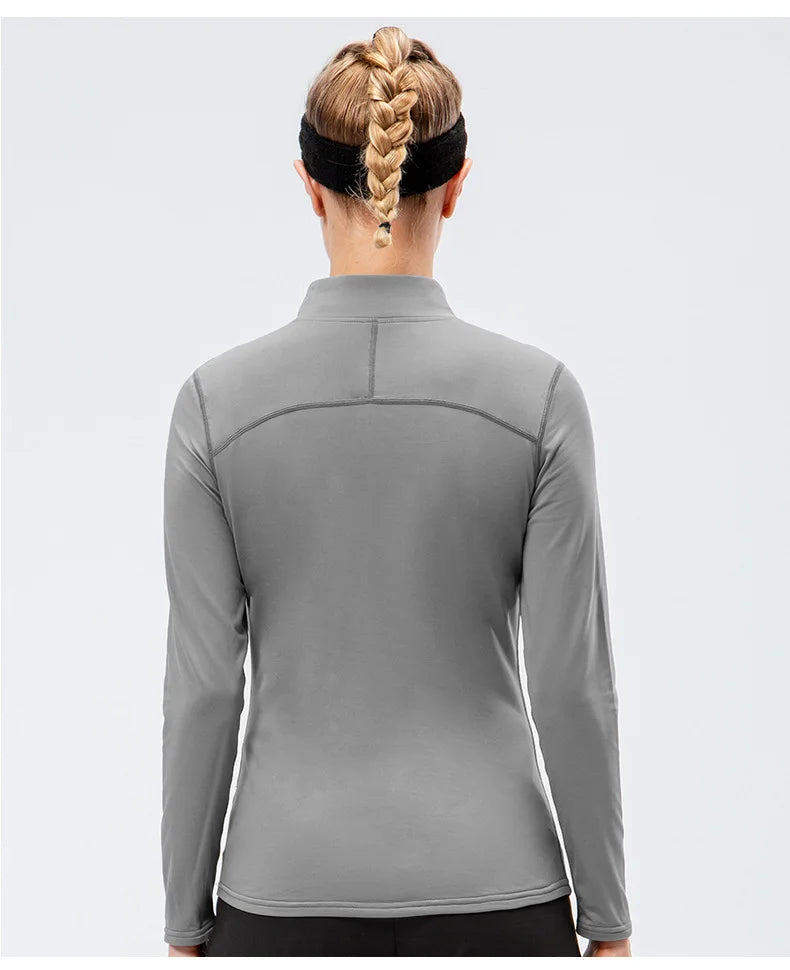 Autumn And Winter Women's Warm Clothing Yoga Self-Cultivation Two-Piece Suit Plus Velvet Sportswear Sports Fitness Sportswear