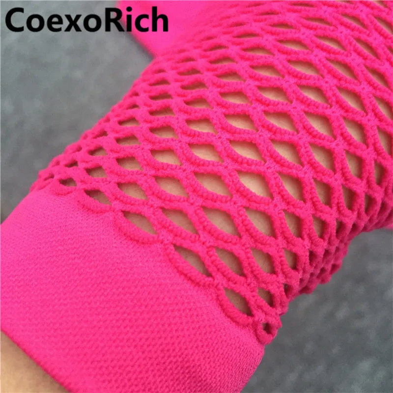 Yoga Set Women Fitness Gym Clothing Sport Suit Seamless Hollow Out Long Sleeve Crop Top High Waist Workout Leggings Sportwear