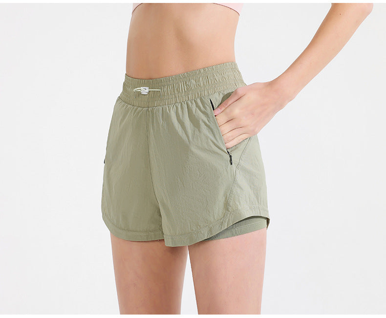 Women Gym Yoga Wear Sport High Waist Short Pocket Run Women Sportswear Fitness Outfi Push Up Quick Drying Summer Sport Clothing