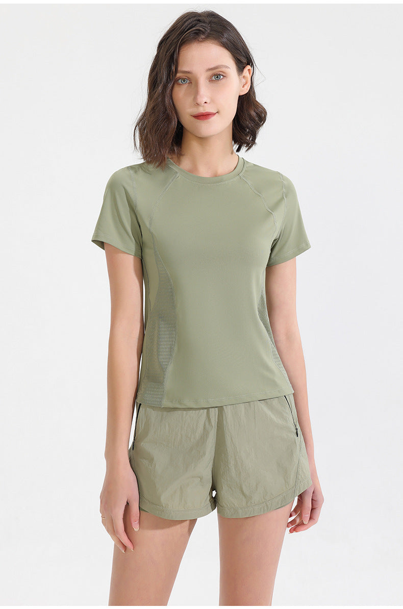 Women Gym Yoga Wear Sport High Waist Short Pocket Run Women Sportswear Fitness Outfi Push Up Quick Drying Summer Sport Clothing