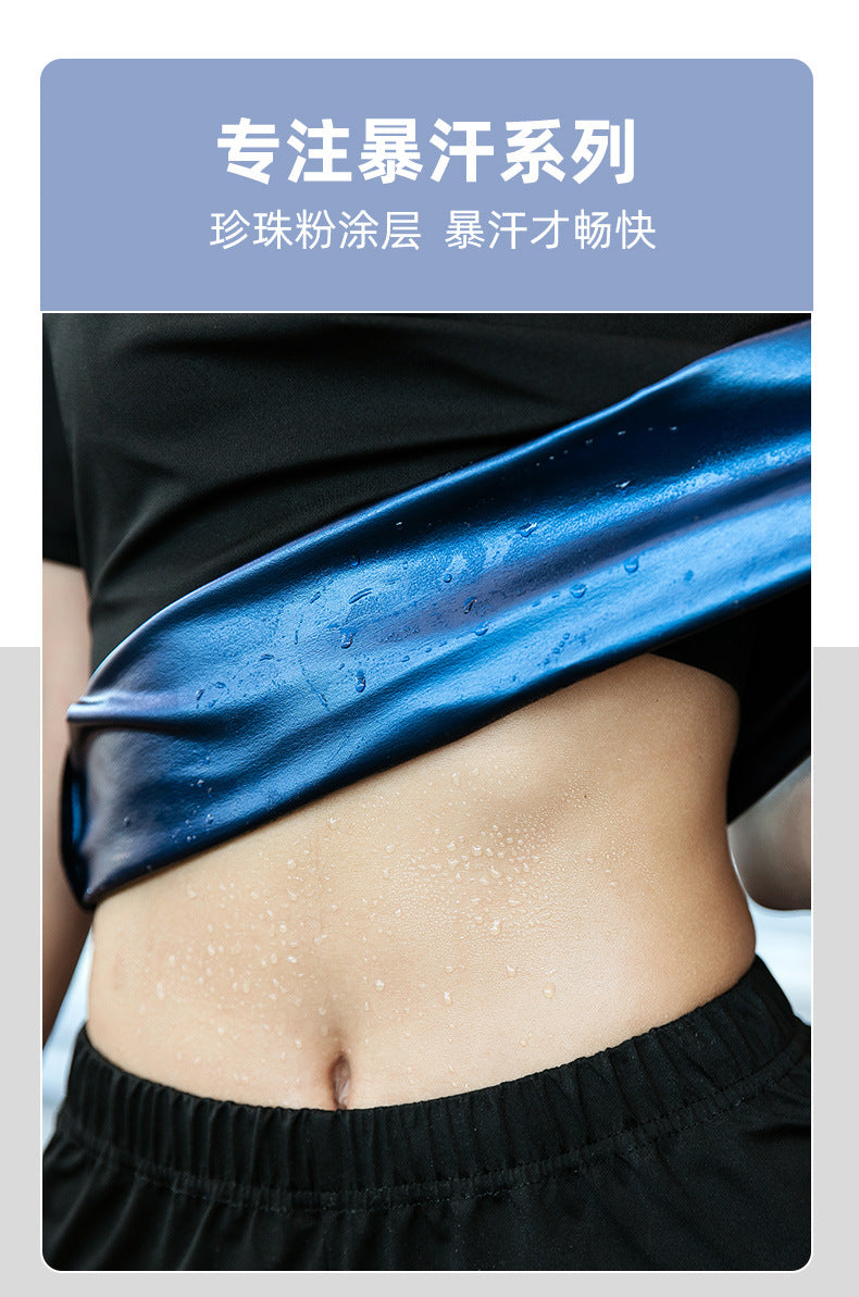 Sauna Suit Men Anti Rip Sweat Suits Gym Boxing Workout Jackets Waist Vest Trainer Workout Exercise Fitness Gym Long Sleeve Shirt