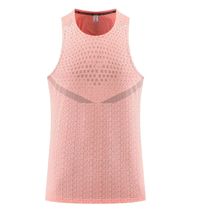 Men Gym Vest Breathable Mesh track and field Summer Cool Beach Travel Undershirt Basketball Training Fashion Running Tanks Top