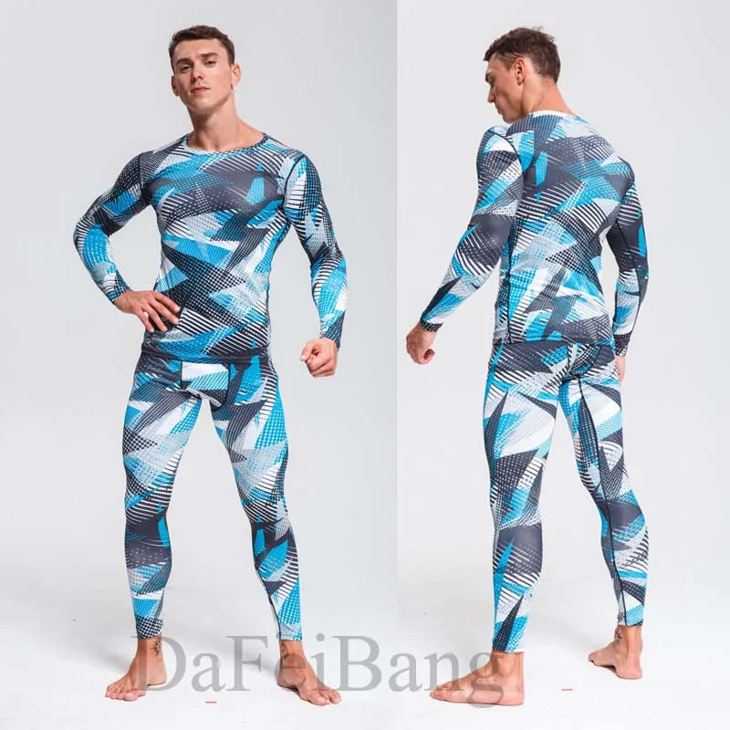 Men's Compression Sport Suits Gym Tights Training Clothes Workout Jogging Set Running Rashguard Tracksuit Sportswear For Men
