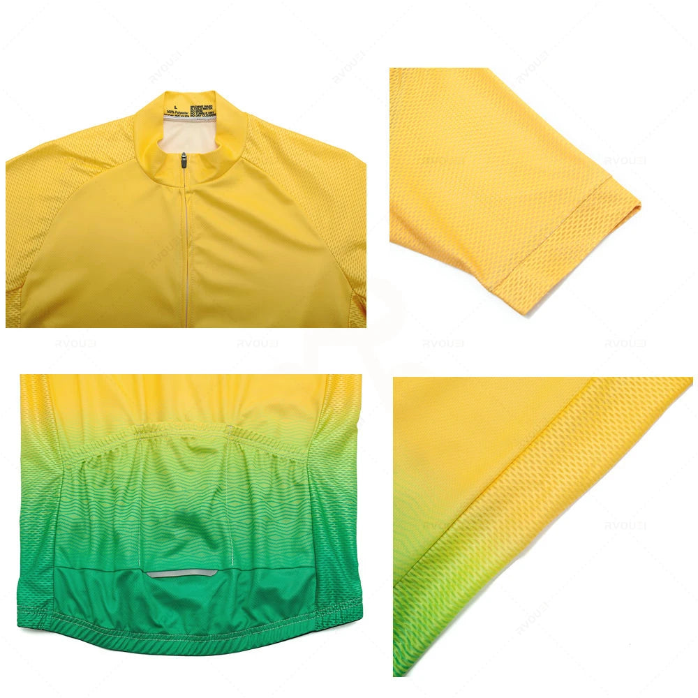 Cycling Clothing Sets for Men, Breathable Anti-UV Bicycle Wear, Short Sleeve Bike Jersey, Summer, New, Total Energies, 2025
