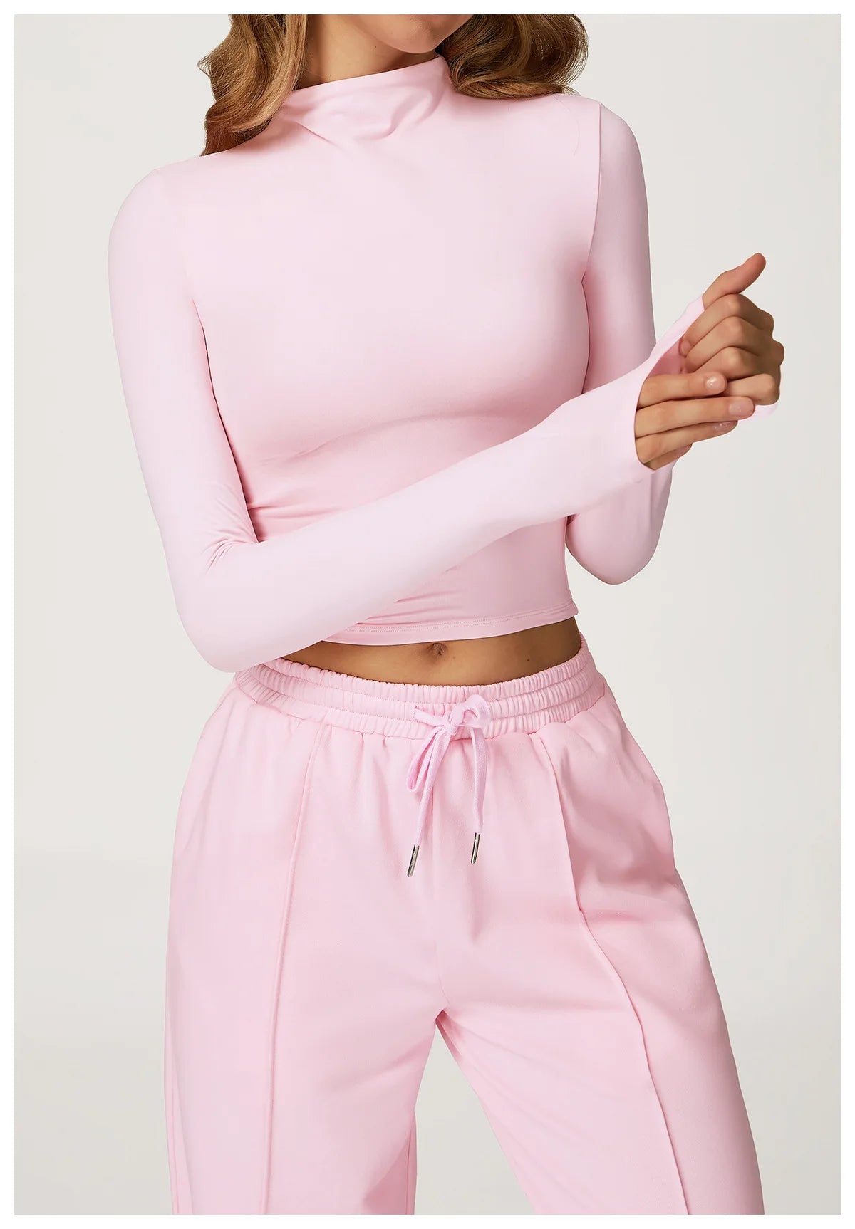 Yoga Shirts for Women 2025 Long Sleeve Quick-drying Fitness Sports Top Gym Clothes Workout Top High-necked Versatile Outer Wear