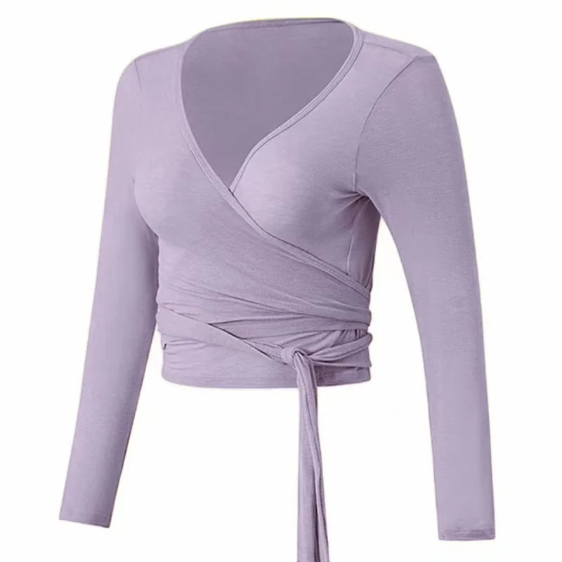 Gym Thin Sexy Strappy Cross Top Breathable Yoga Wear T Clothing Running Cover-up Fitness Wear Long-sleeved Shirts Yoga Pilates