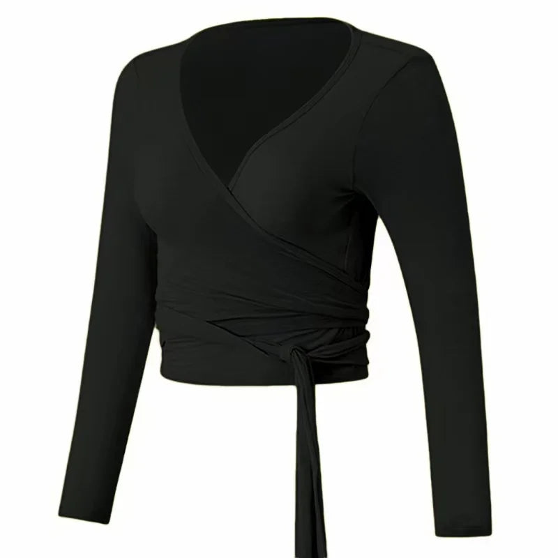 Gym Thin Sexy Strappy Cross Top Breathable Yoga Wear T Clothing Running Cover-up Fitness Wear Long-sleeved Shirts Yoga Pilates