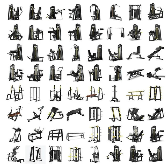 Gym Full Set of Equipment Huck Squat Frame Frame Gantry Backpedal Machine Size Birds Will Be Power Equipment
