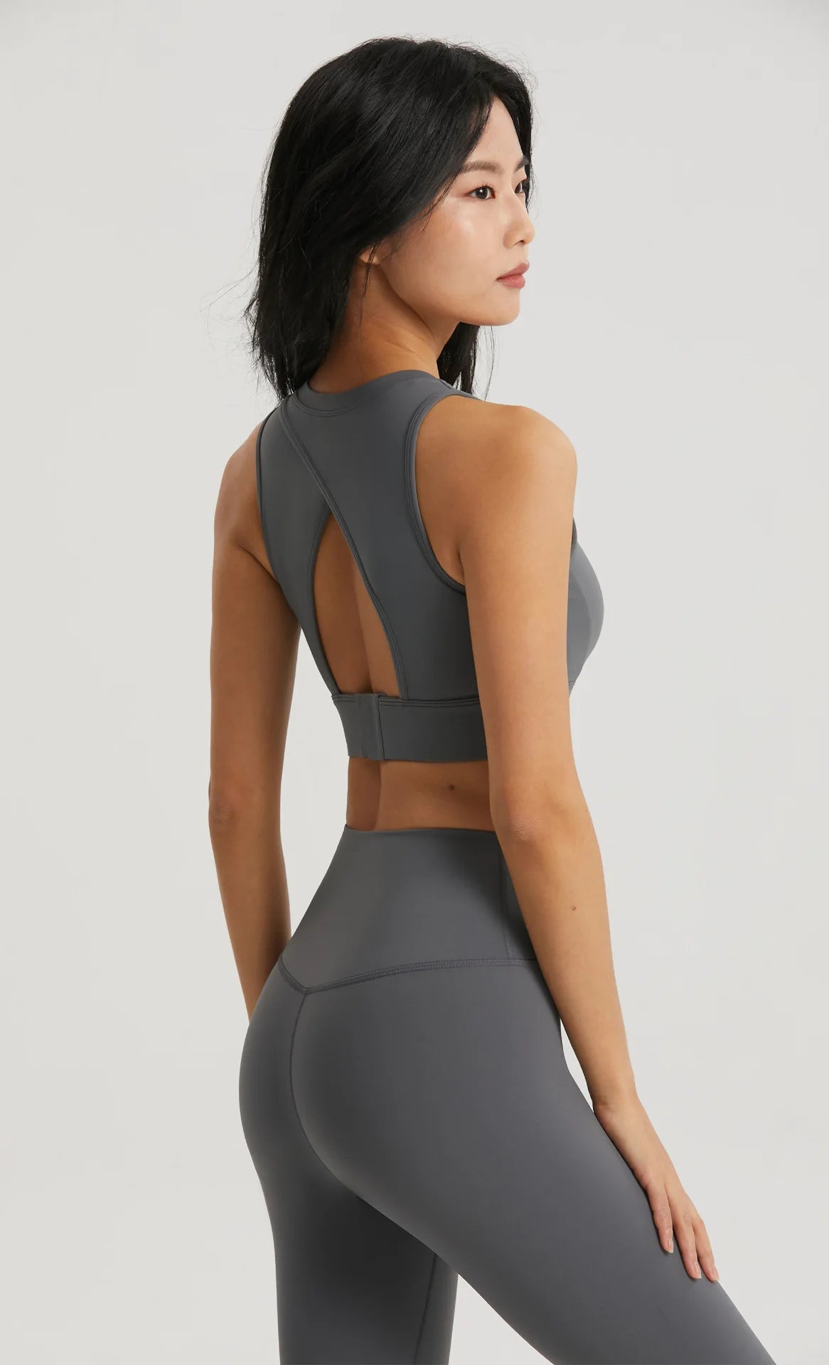 Sports Top Fitness Yoga Bra Gym Sport Bra Women Semi-fixed Cup Women Clothing Hollow Back Sports Underwear Tights Workout Top