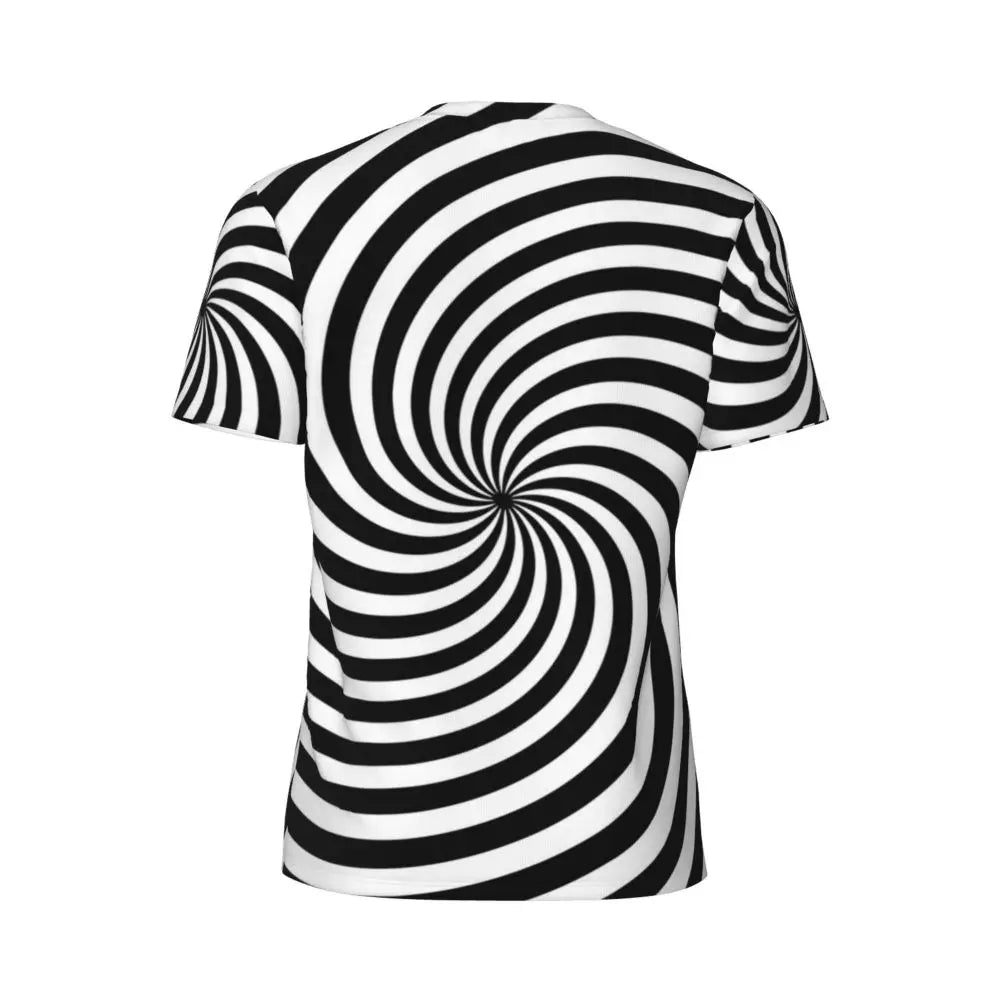 Gym T Shirt For Men Mondrian Line T-Shirts Trendy Cool Colorful Plaid Summer Tees O Neck Y2K Retro Graphic Clothing Gift Idea