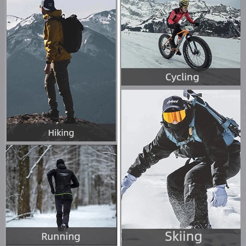 Men Winter Fleece Compression Sport Gym t-Shirt High-Collar Fitness Tops Quick Dry Football t Shirt Running Shirts Gym Clothing