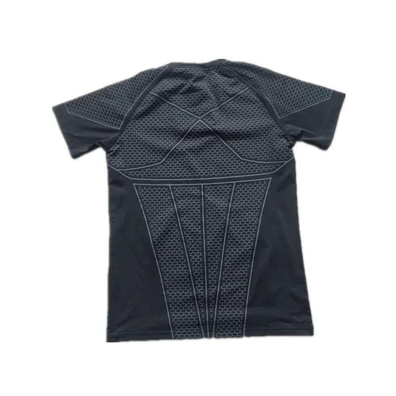 Athletic T-Shirt Gym Workout Fitness Running Sport Bodybuilding Male Casual Shirt Men's Muscle Quick Dry Skinny Fit Short Sleev