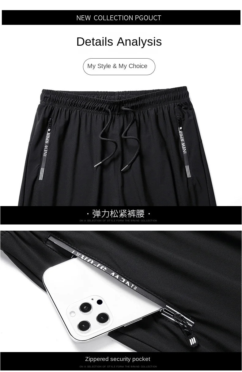 Men Casual Pants Fitness Sportswear Tracksuit Bottoms Skinny Sweatpants Cotton Trousers Gyms Jogger Track Pants Mens Joggers 5XL