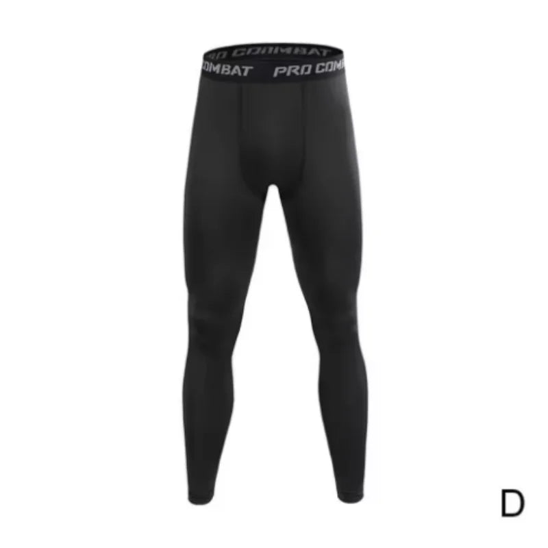 Men Gym Sportswear Muscle Bodybuilding Compression Pants Running Sports Long Pants Jogging Fitness Male Elastic Tights Trousers