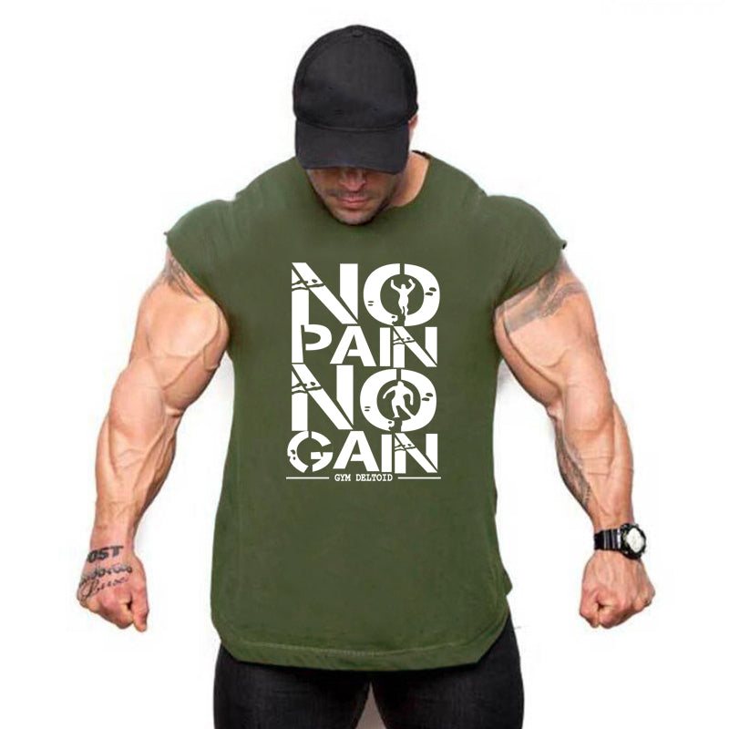 Gym Clothing Mens Bodybuilding Hooded Tank Top Cotton Sleeveless Vest Sweatshirt Fitness Workout Sportswear Tops Male Suspenders