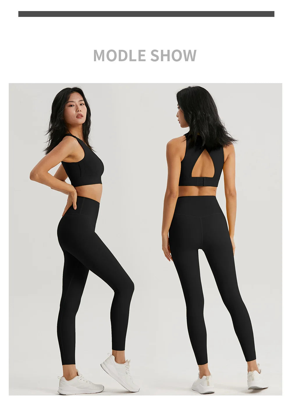 Women Sportswear Yoga Set 2 Piece Gym Outfits Fitness Hollow Out Sports Bra and Leggings Suit Workout Clothes for Women Yoga Set