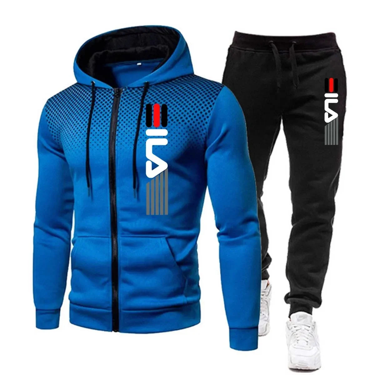 New explosive fashion trend sports suit men's hoodie fitness gym clothing men's running suit sportswear jogging