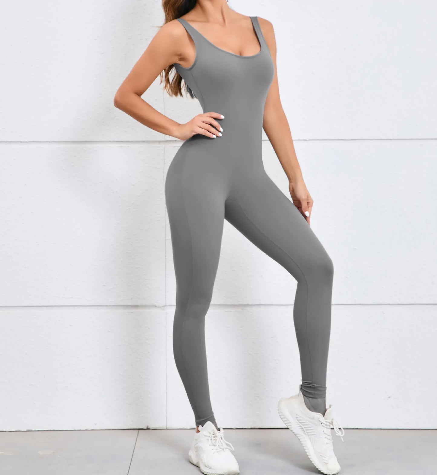 Women Sportswear Gym Set Sports Jumpsuits Sleeveless Summer Rompers Scrunch Butt Fitness Bodysuit Tracksuits Women's Clothing