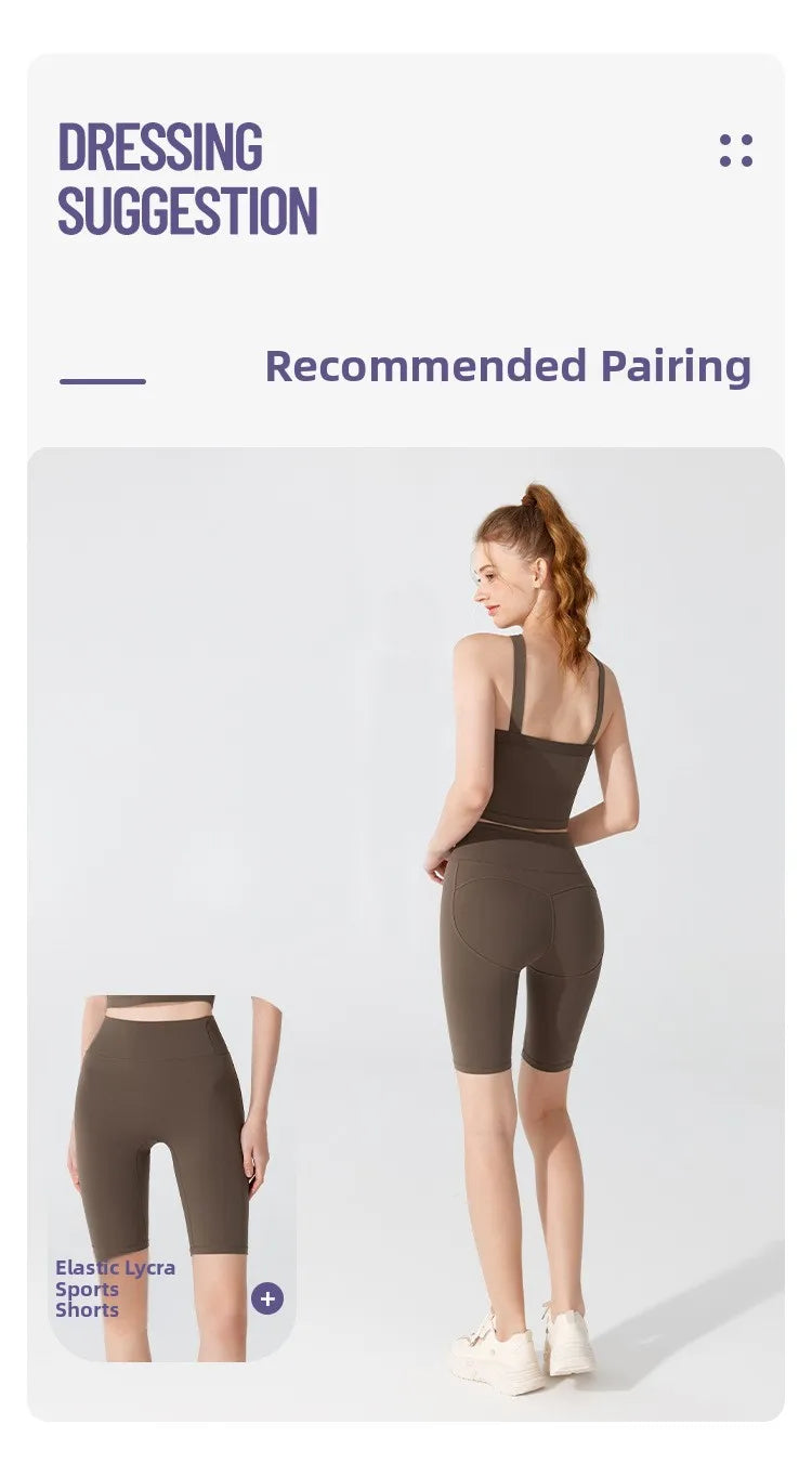 Sports Bra Top Qui Dry Running o Absorption Beautiful Ba Gym Yoga Clothes Summer Sports Underwear Women's Vest