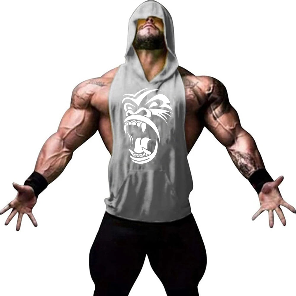 Men's summer fitness gym fitness sleeveless shirt clothing fashion vest comfortable and refreshing sweatshirt men