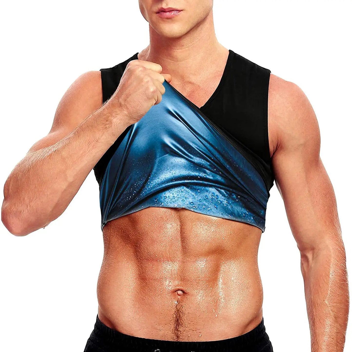 Men Gym Sportswear Sweating Clothing Weight Loss Fat Burner Fitness Sauna Sweat Suits Body Shaper